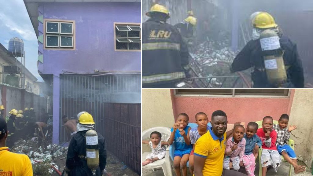Fire Breaks Out In Lagos Orphanage Home, Seven Children Rescued